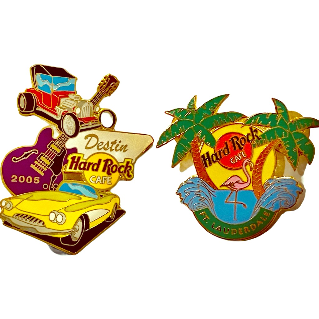 Hard Rock Cafe Pins From Destin Fort Lauderdale 40$